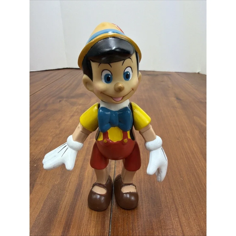 Disney Vintage Pinocchio Articulated Figure  Movable Plastic Toy